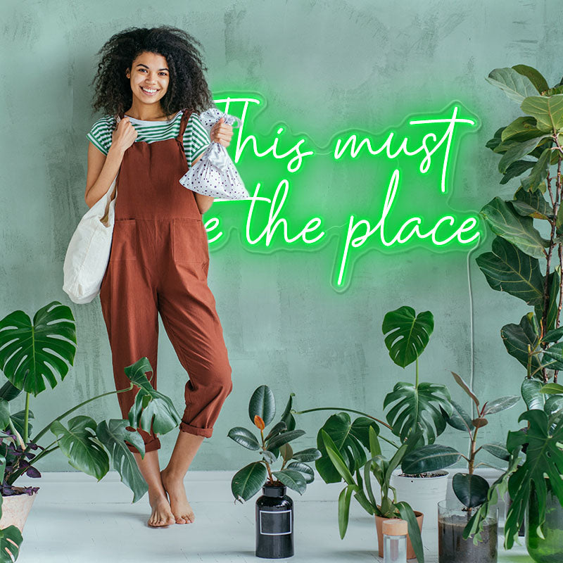 this must be the place neon sign