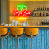 Custom Bar with Beers Neon Signs
