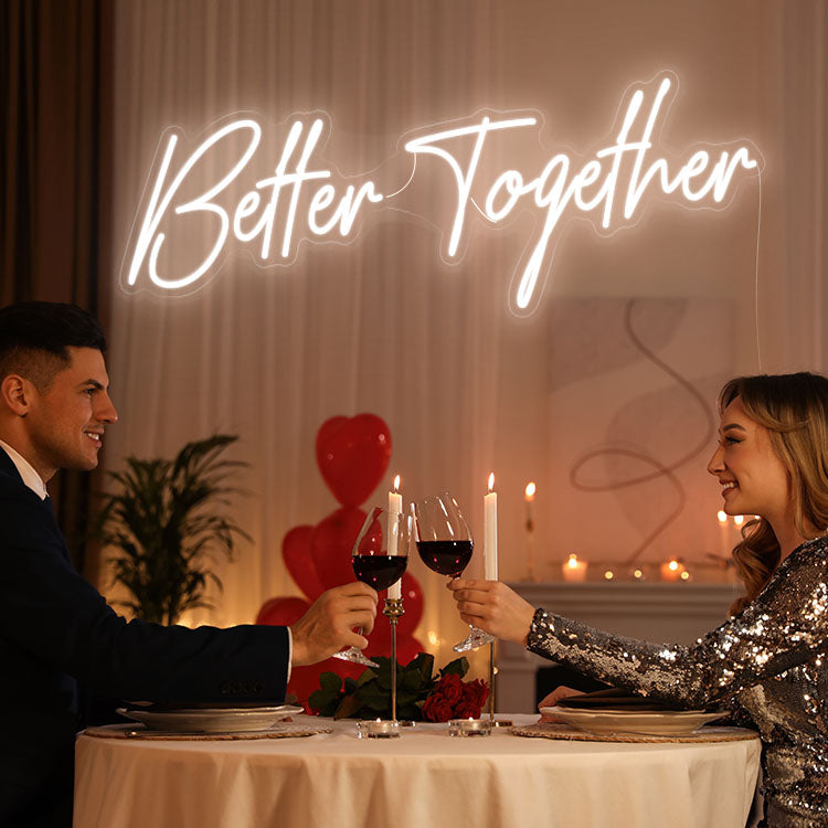 Better together neon sign