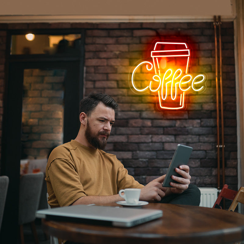 Takeaway Coffee Neon Sign
