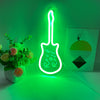 Guitar Green Neon lights