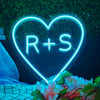 First Name+Heart Love Neon Light