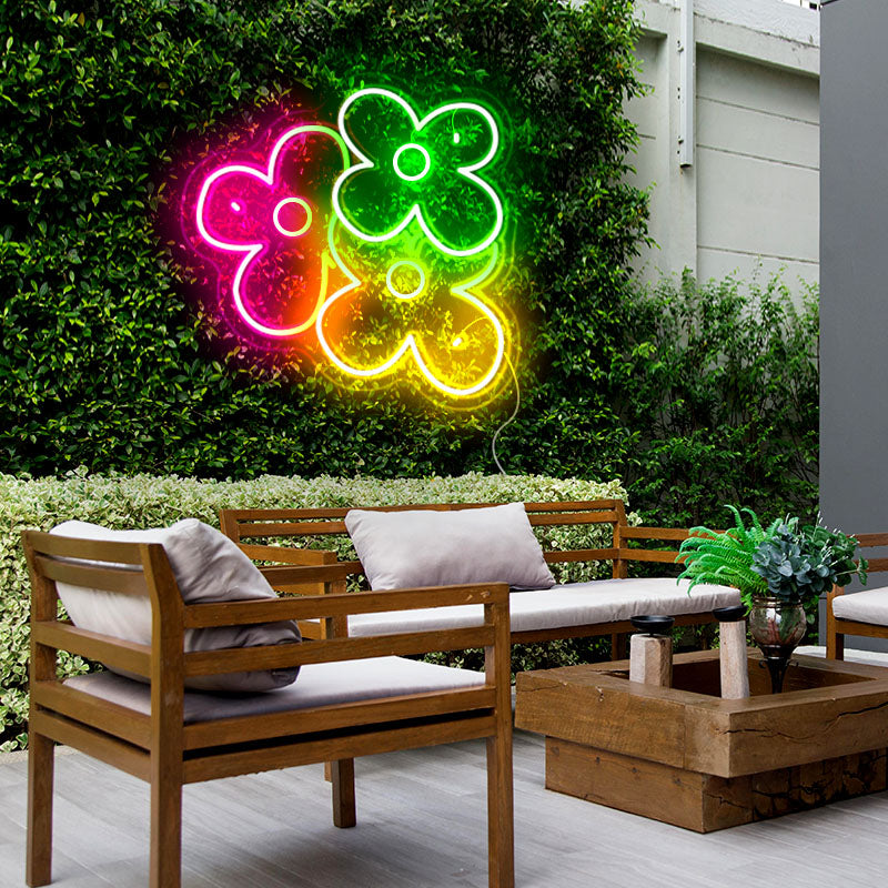 Colourful  Lily flower noen - neonpartys