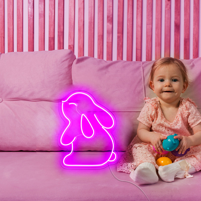 Rabbit neon sign - neonpartys