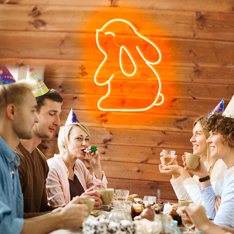 Rabbit neon sign - neonpartys