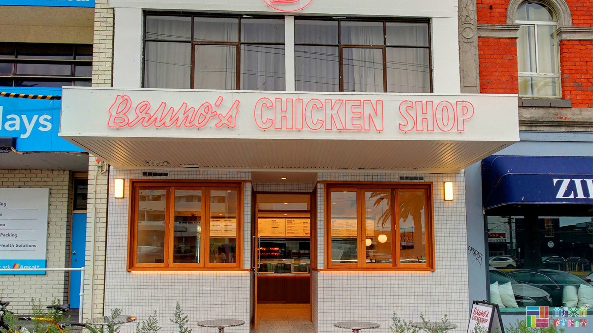 Neonpartys®_Chicken Shop Outdoor Neon Signs