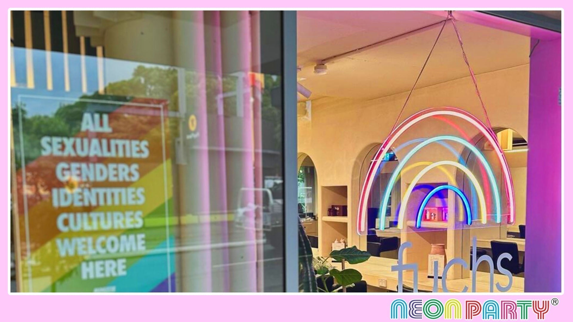 Neonpartys®_Customisable Logo Neon Light For Hair Studio
