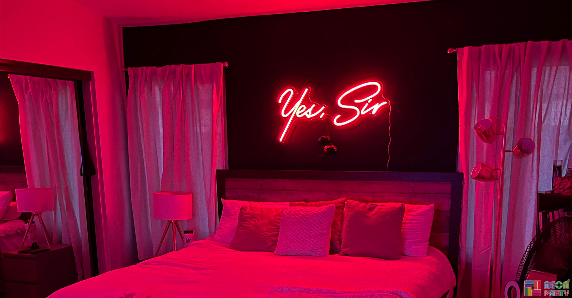 Neonparty®__'yes,sir' red neon signs for bedroom