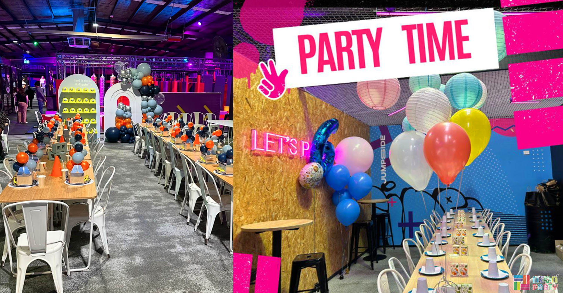 Neonpartys®_Neon signs light up children's playground