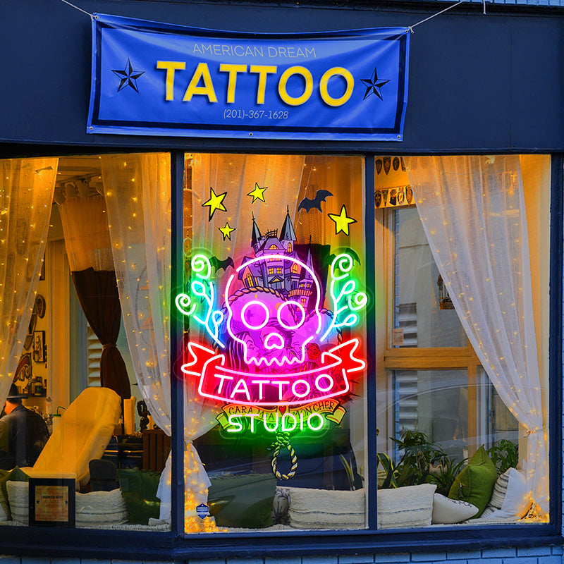 Custom Tattoo Shop Neon Sign