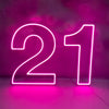 21 th neon light