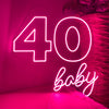 21 Baby Birthday party neon lights