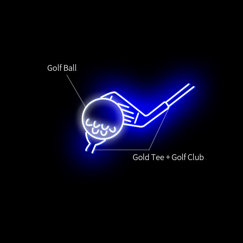 Golf Led Neon Lights diagram. 