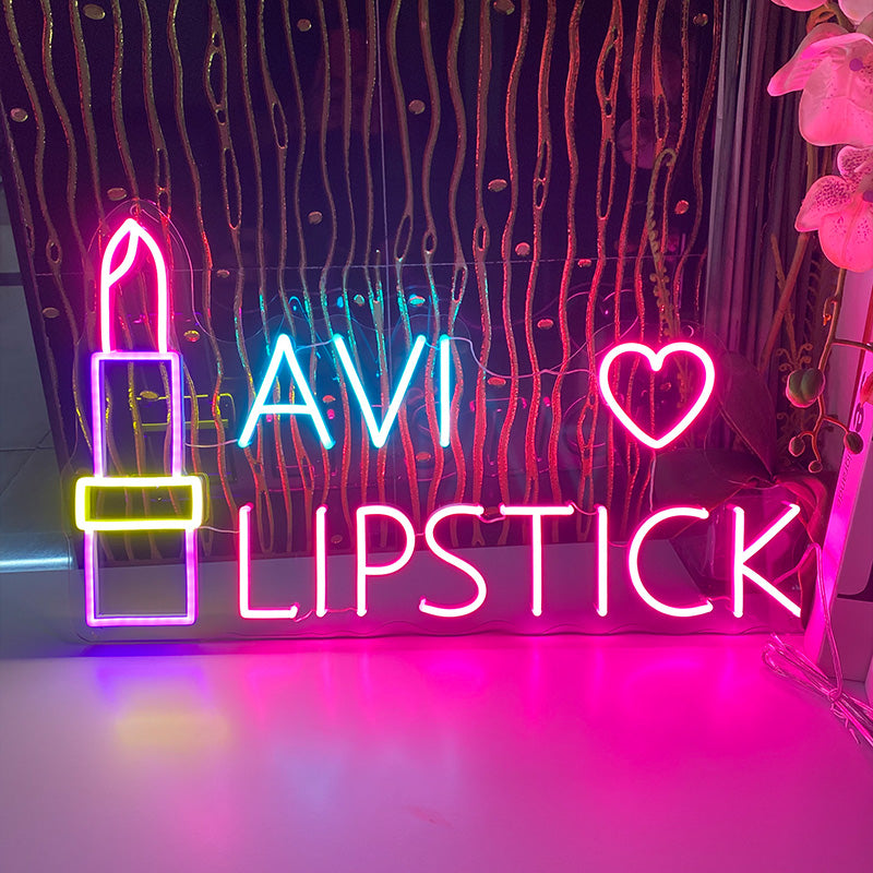 Custom Lipstick Neon Sign