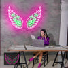 Neon Angel Wings Sign