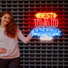 Best DAD in the world neon sign
