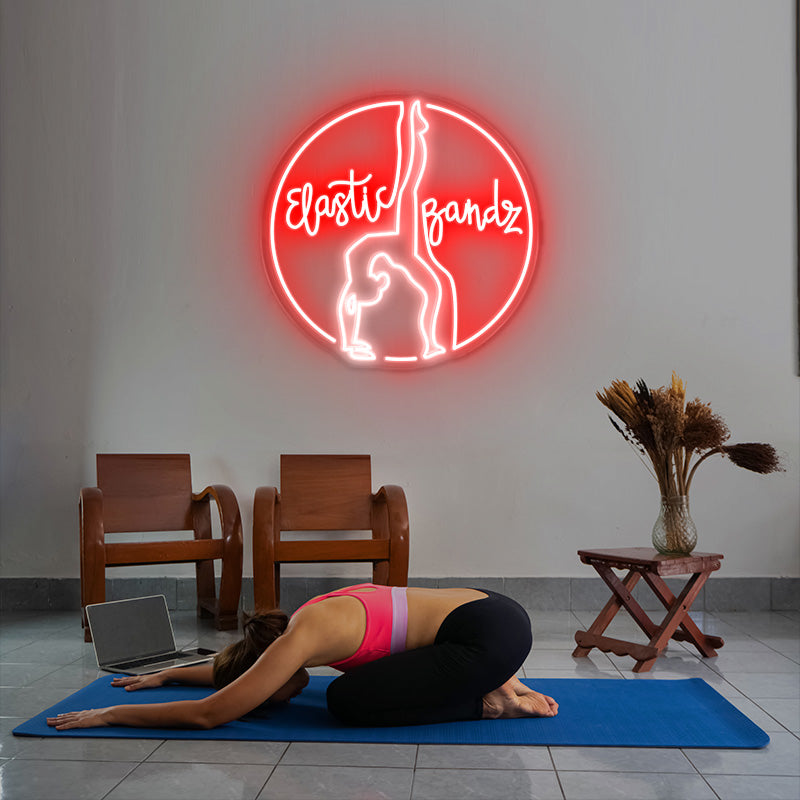 Customizable Yoga Logo Neon Sign