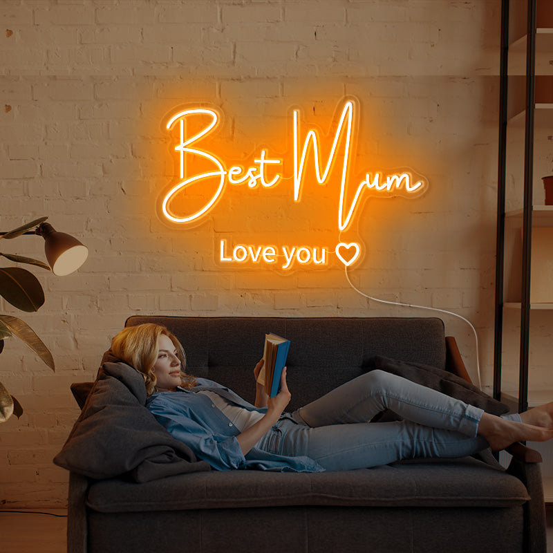 Best Mum love you❤ neon art