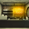 Coffee Food LED neon sign