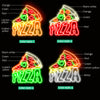 Pizza model glowing neon signs