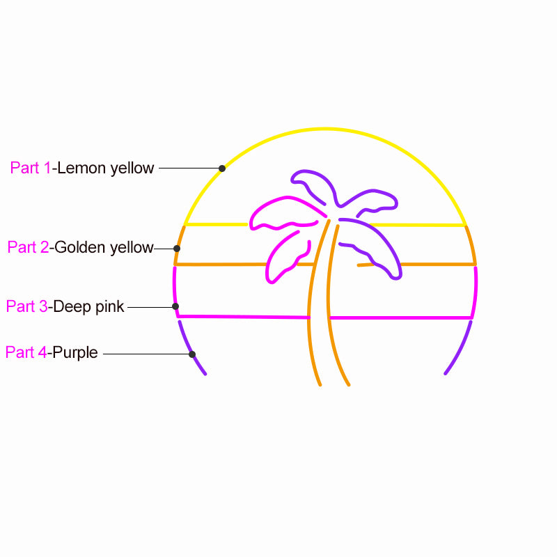 Tropical Palm Tree Neon Sign