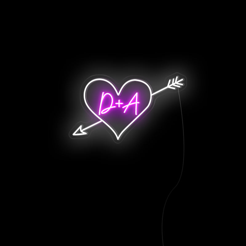LED Neon Heart With Initials