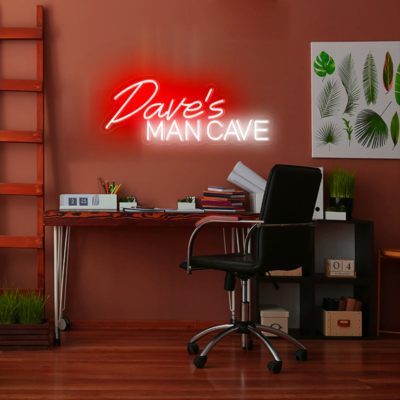 Personalized Man Cave LED Neon Sign | Man Cave Neon Signs