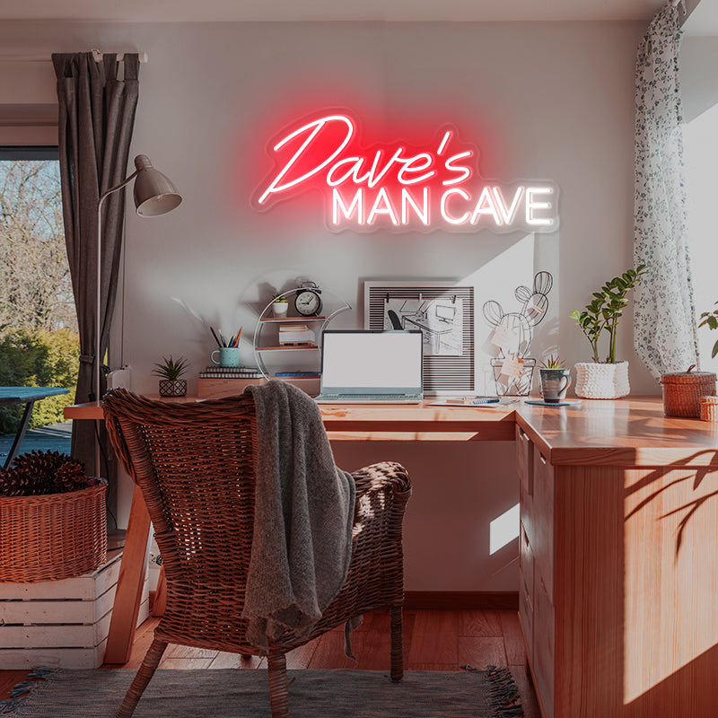 Personalized Man Cave LED Neon Sign | Man Cave Neon Signs