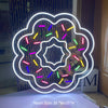 Doughnut shape neon sign