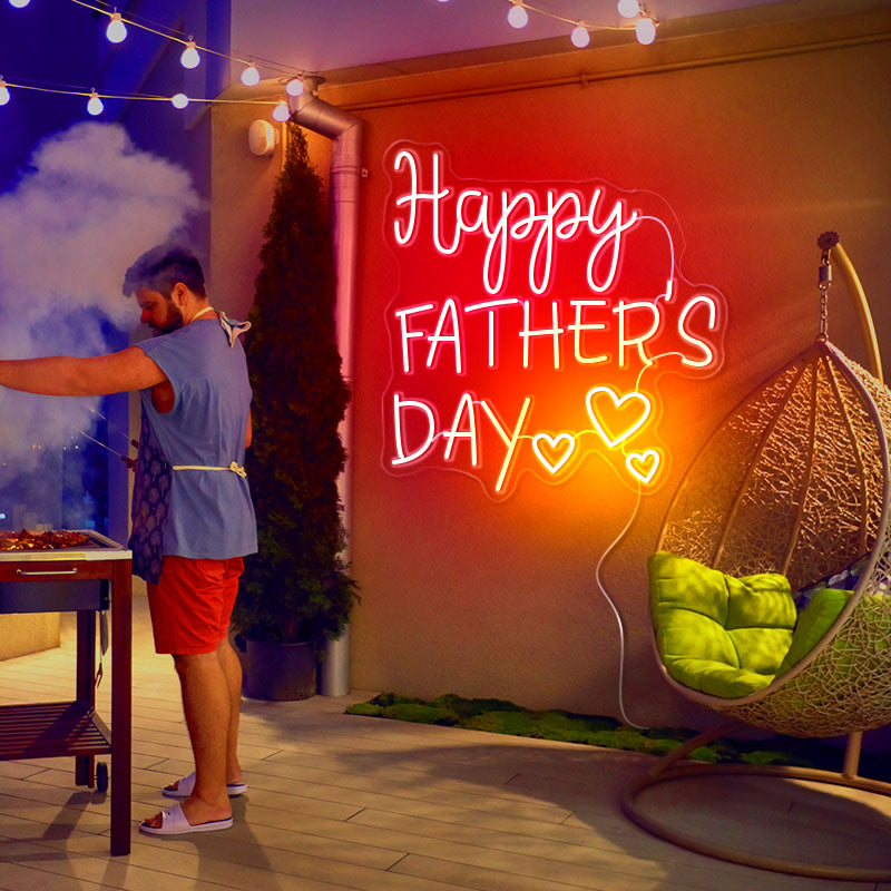 Happy Father's Day Neon Light