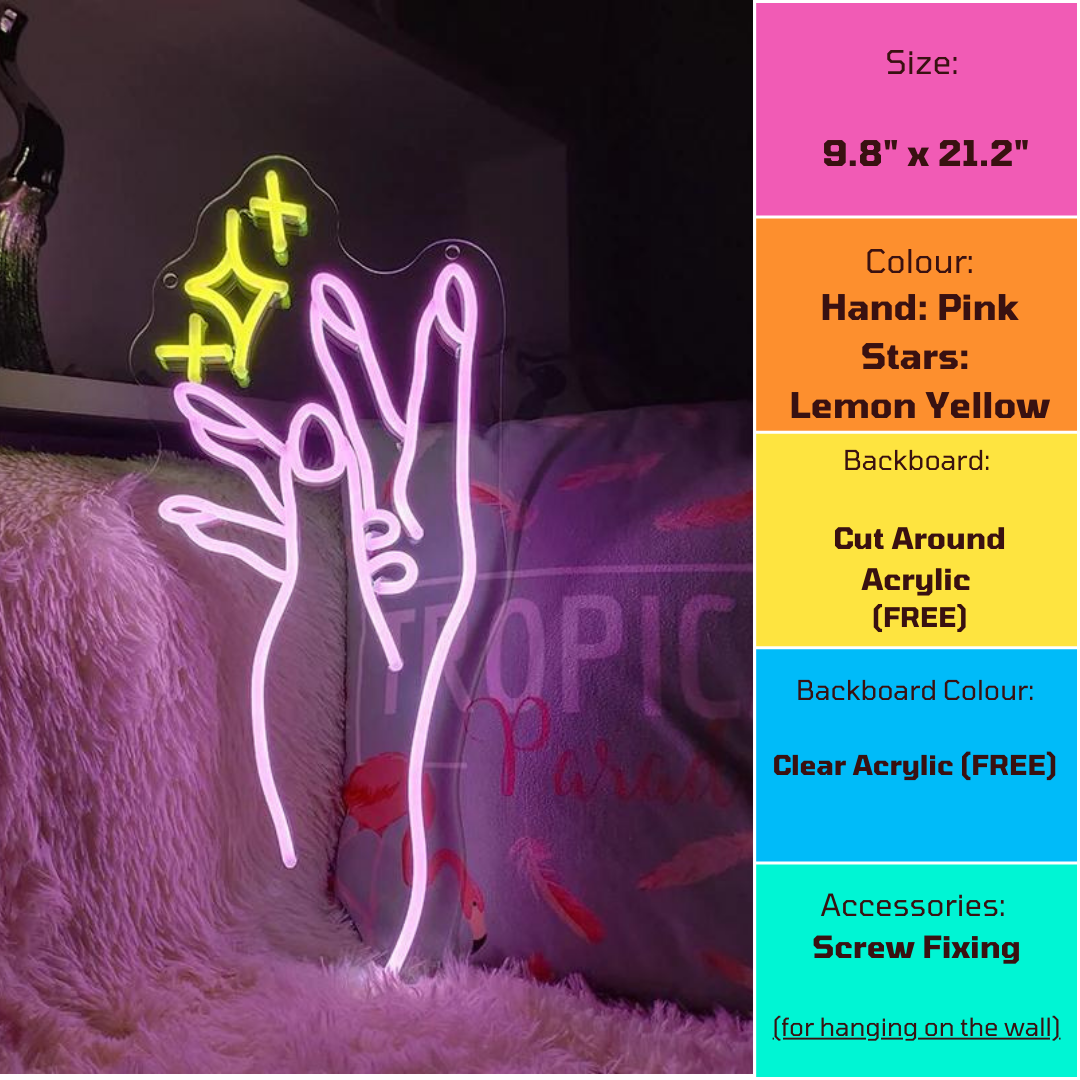 Order choices for Manicure neon light by Neon Partys