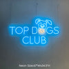 Top dogs led logo sign