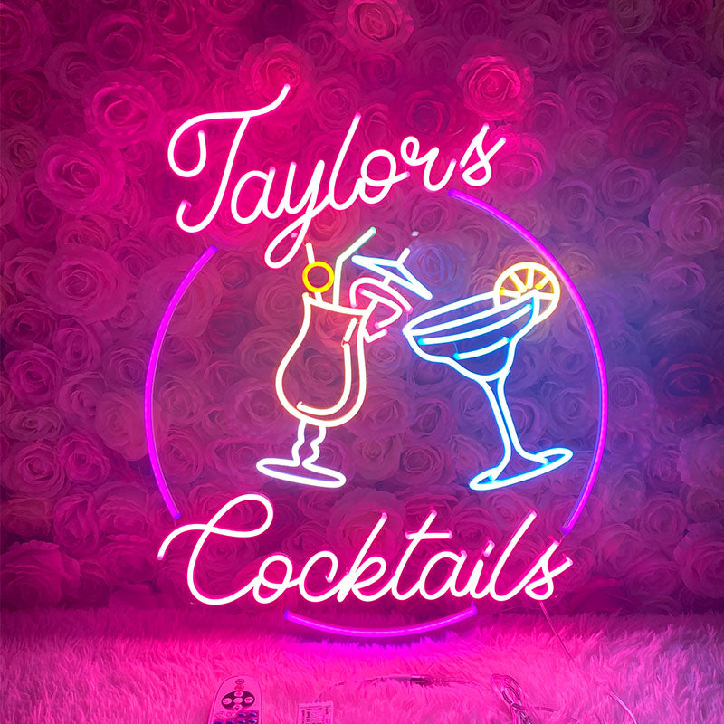 Personalized Cocktail Neon Sign