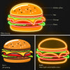 Hamburger model neon signboard