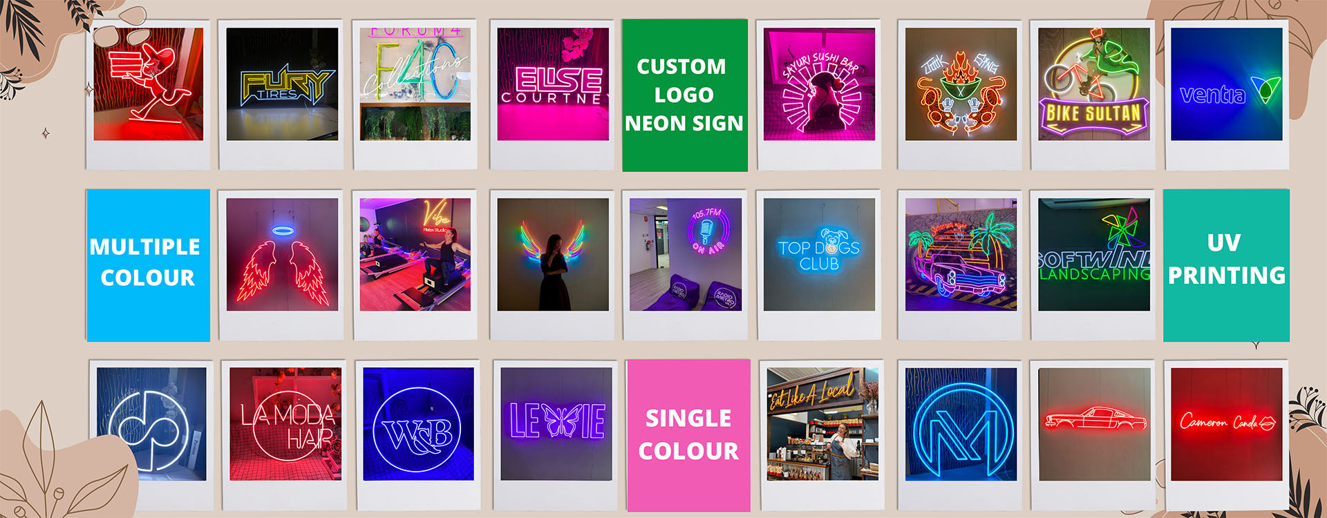 Custom Neon Signs & Lights | LED Neon Sign Shop | Neon Wall Signs