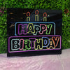 Colourful Happy Birthday Neon
