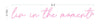 liv in the moment neon sign