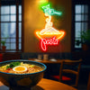Pasta noodles neon art