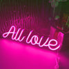 All love LED romantic neon sign