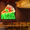 Pizza model glowing neon signs