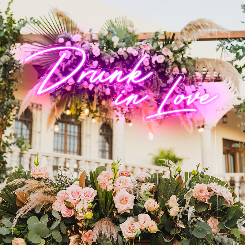 Drunk in Love Large Out Door Neon Sign