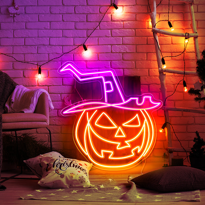 pumpkin Neon lights - neonpartys