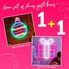 Multicolor Bauble & Gift Box Neon gift boxes