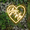 Heart (You + Me) led signs