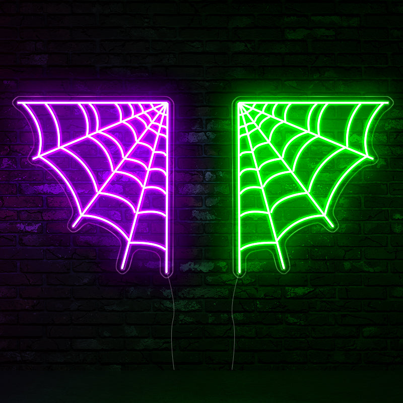 Spider web Neon lights