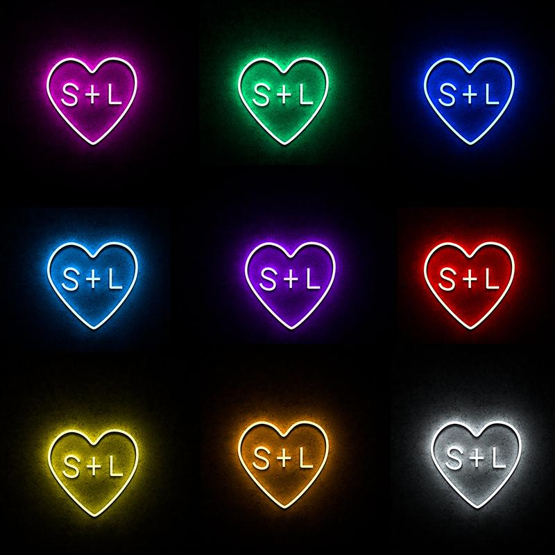 Personalised Heart Neon Light