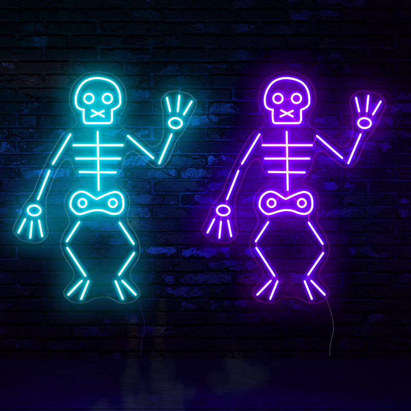 Waving Skeleton LED Neon Sign | Neon Partys US