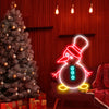 Cute little cool Snowman neon xmas decorations light up your Christmas