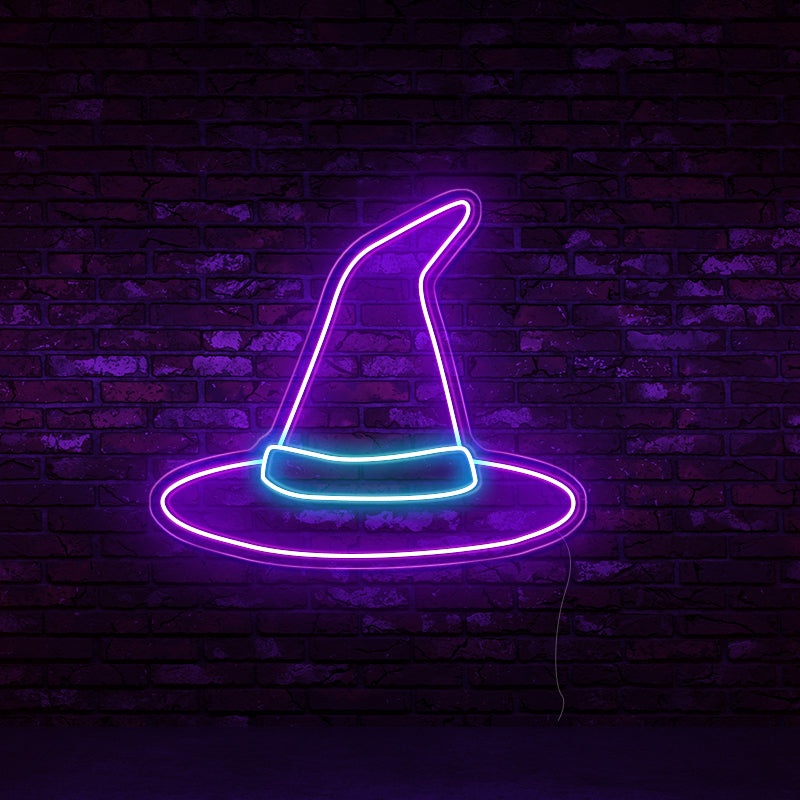 Witch Hat Neon Sign