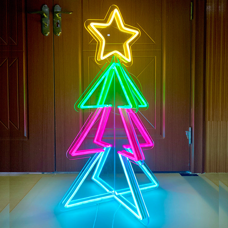 3D Christmas tree Neon - neonpartys